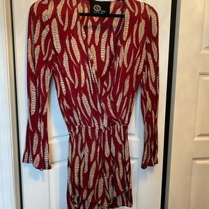 Planet Blue Life Feather Romper